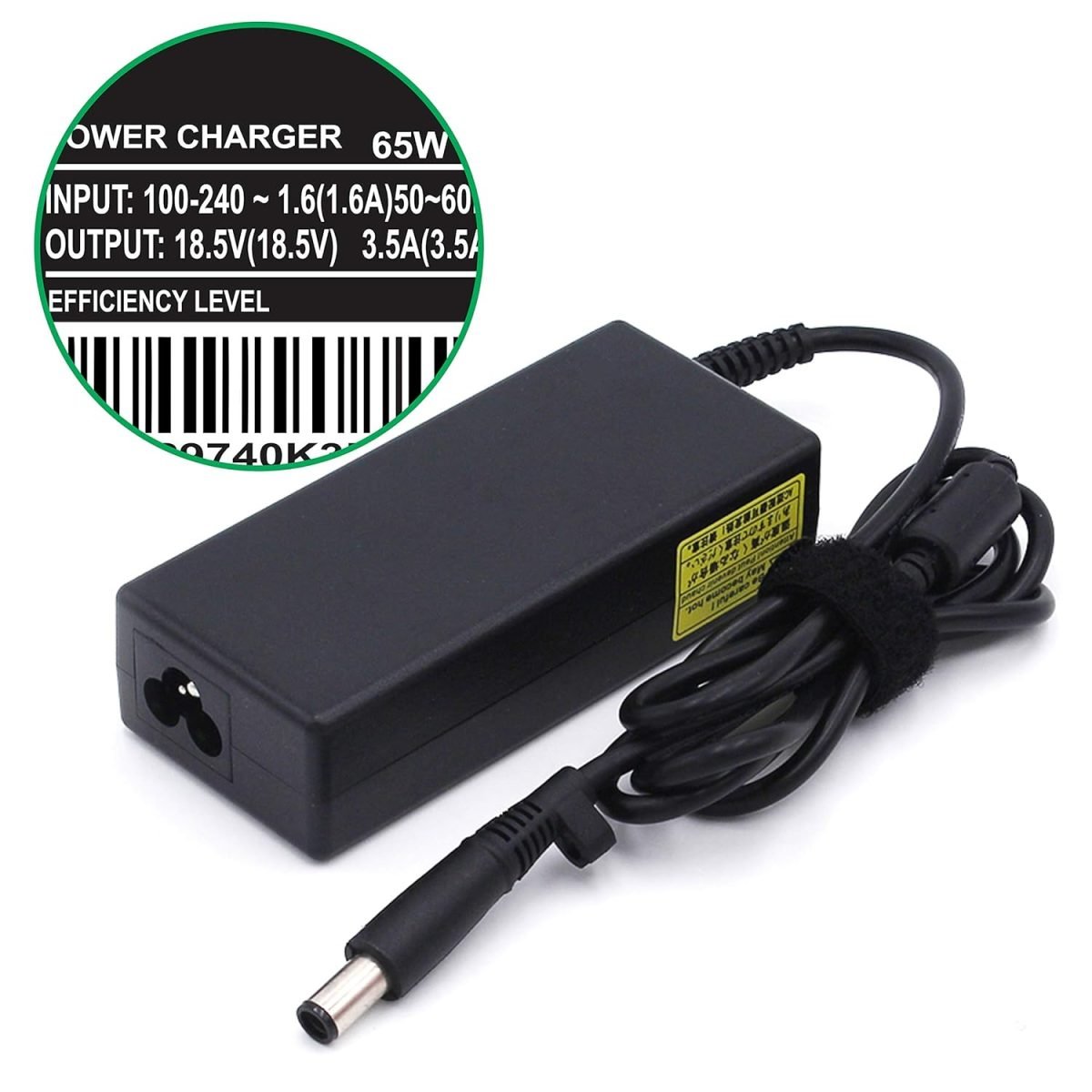 18.5V 3.5A 65w/Charger Pin Size 7.4 x 5.0 mm for HP Big/Smart Presario Compaq B1210, A900, Workstation, Pavilion